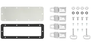 Juego de hardware de montaje de carcasa de acero VEVOR nema 4x con soportes, tornillos y junta.