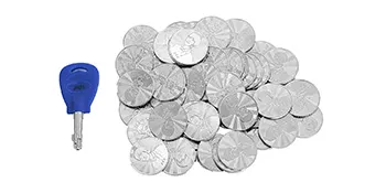 key and pile of coins for VEVOR claw crane machine.