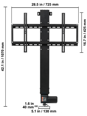 イン テレビジョン VEVOR Motorized TV Lift Stroke Length 31 Inches Motorized TV