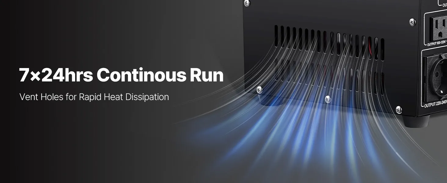 VEVOR Voltage Converter Transformer, 5000W, Heavy Duty Step Up/Down Transformer, Convert from 110 Volt to 220 Volt and  from 220 Volt to 110 Volt, with US Outlet EU Outlet 5V USB Port, CE Certified