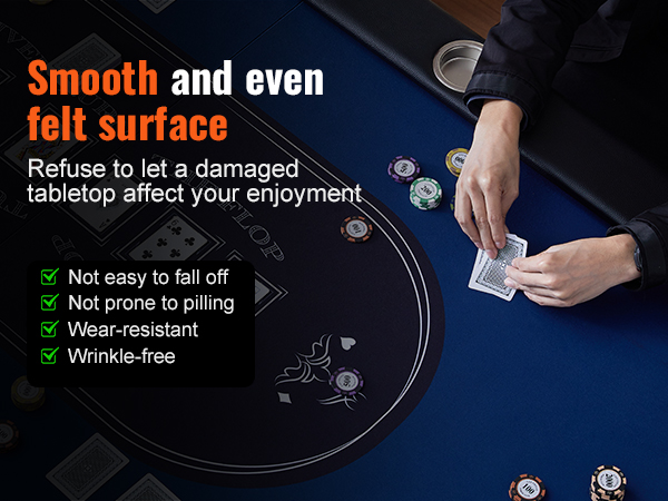 Rioloiuy Faltbarer Pokertisch Für 8 Spieler – Texas Hold’em, Blackjack & Casino-Feeling Für Zuhause