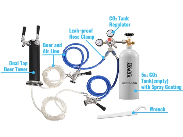 BENTISM Beer Kegerator, Full Size Draft Beer Dispenser & Single Tap