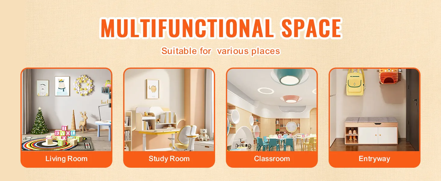 multifunctional VEVOR storage shelf for living room, study room, classroom, and entryway organization.