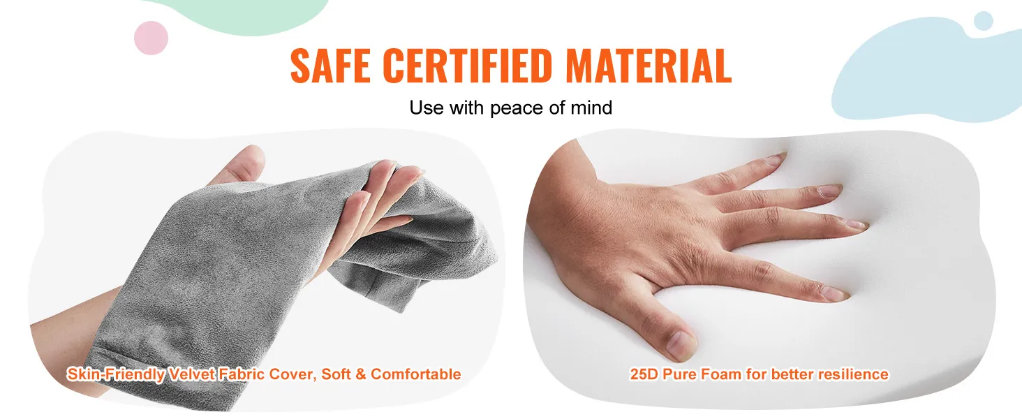 safe certified material, velvet fabric cover, soft and comfortable, 25d pure foam, VEVOR play couch.