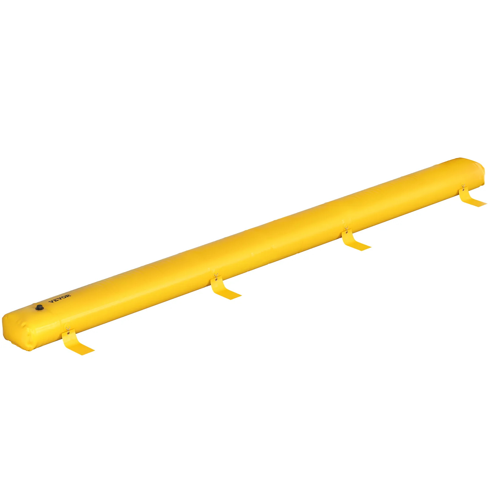 yellow VEVOR flood bag with multiple attachment straps against a white background.