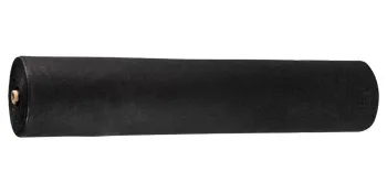 black roll of VEVOR weed barrier fabric for gardening and landscaping.