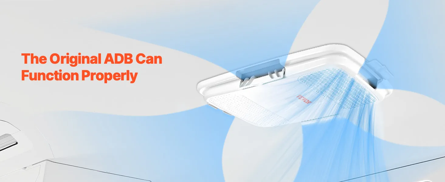 RV Air Conditioner 13500 BTU Non-Ducted Rooftop RV AC 65 dB Quiet for Replacing