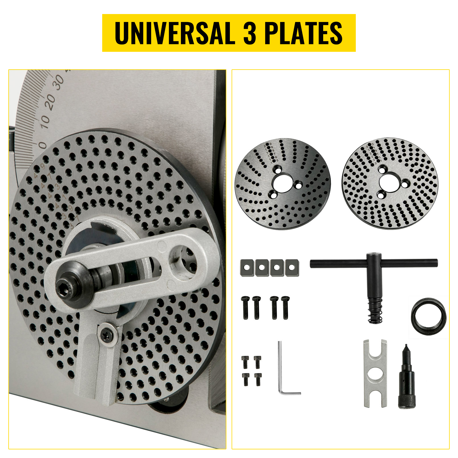 VEVOR Dividing Head BS-1 Dividing Head Set 6