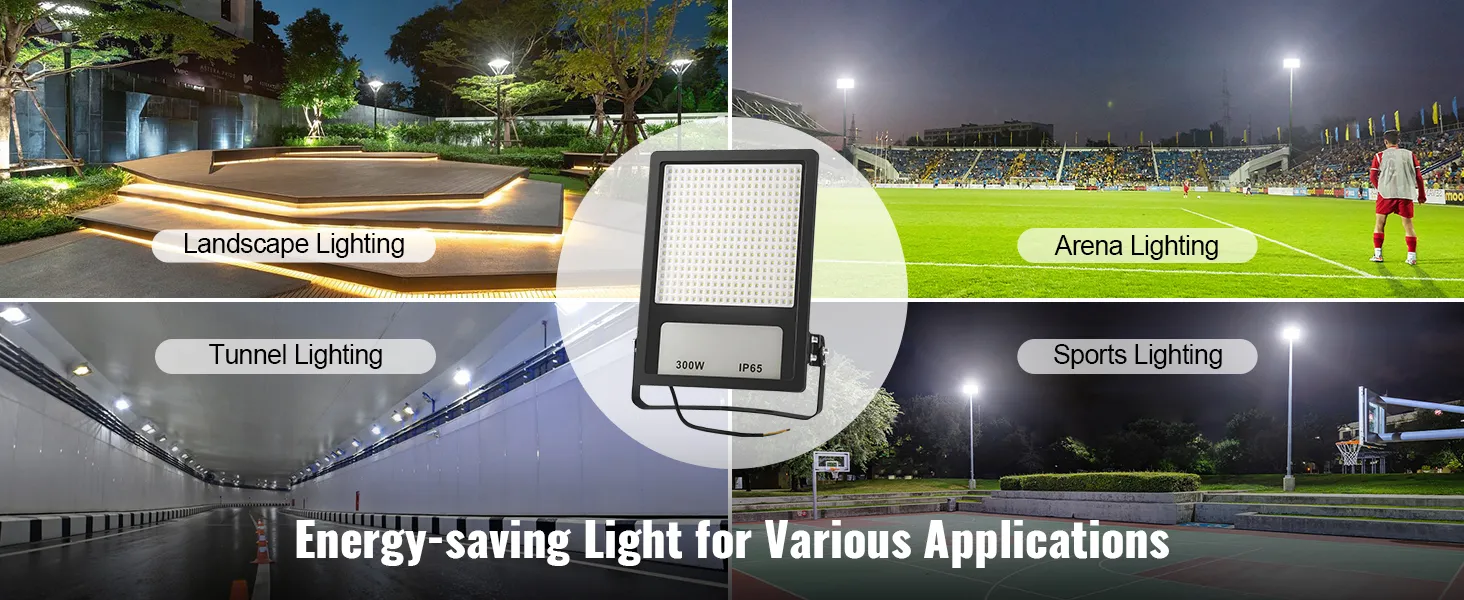 Luz LED para estadios VEVOR: ideal para aplicaciones de iluminación de paisajes, estadios, túneles y deportes.