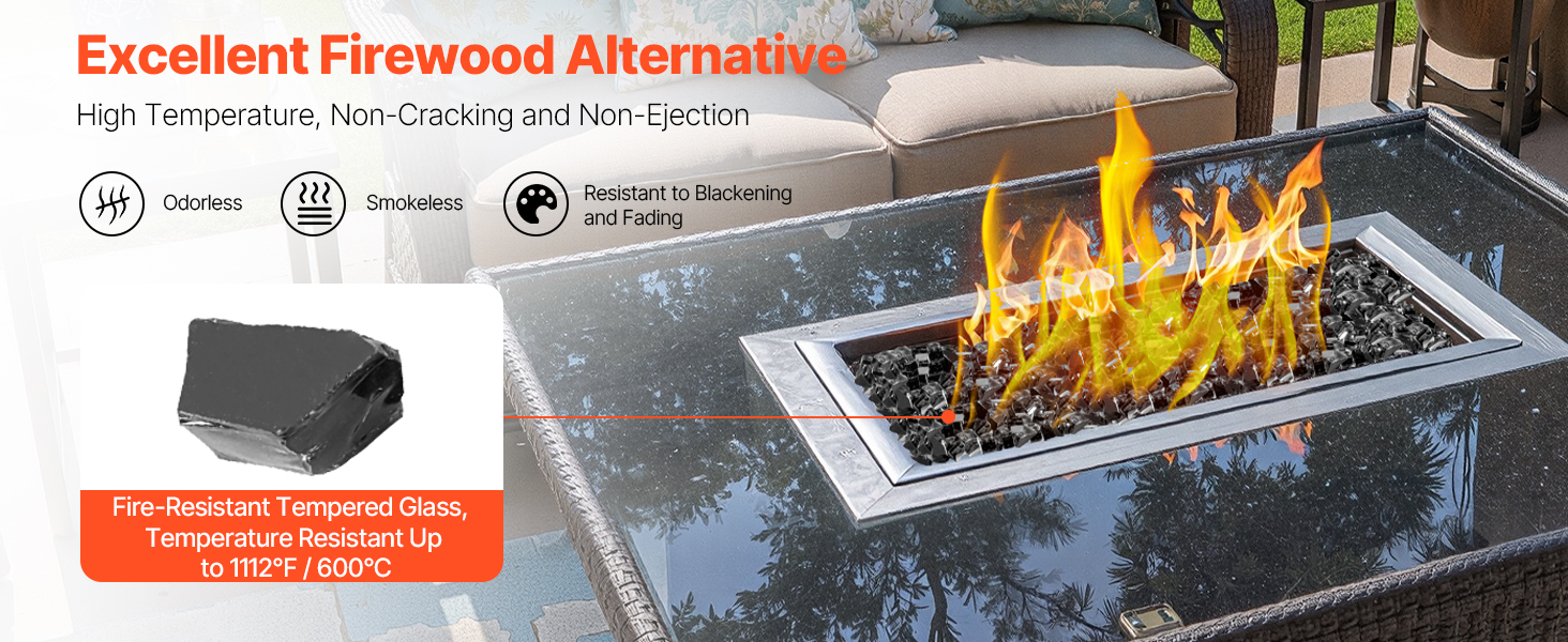 ROCK!FIRE SlickRock - Horizon Concrete 36in Fire Table – Freedom Fire Pits