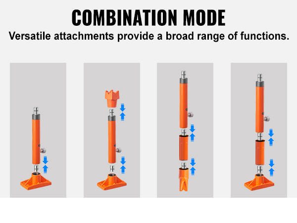VEVOR 20 Ton Porta Power Kit, Portable Hydraulic Jack with 4.6 ft