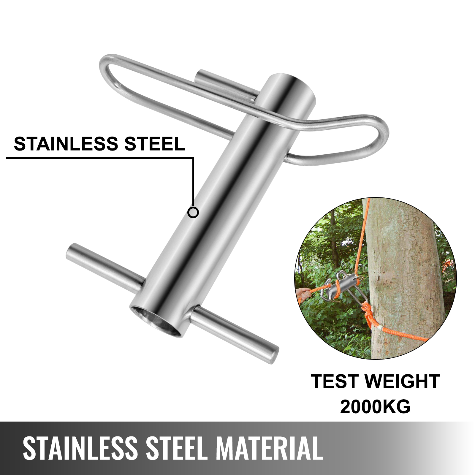 VEVOR Port A Wrap Eye Sling Notch，Stainless Steel Port A