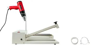 Máquina de embalaje retráctil VEVOR con pistola de calor y accesorios de sellado.