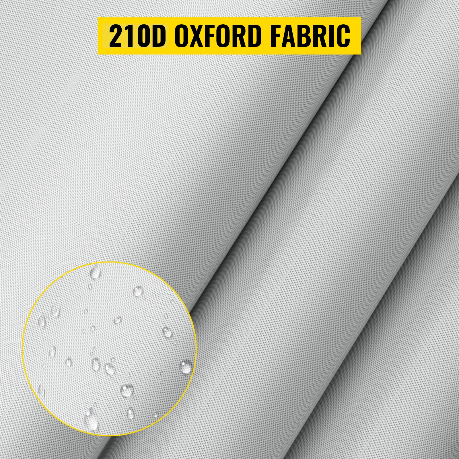 210d Oxford-stof van VEVOR pontonbootkap met waterbestendige eigenschappen in close-up.