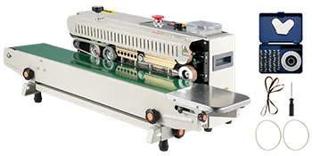VEVOR continuous band sealer, stainless steel machine with accessories kit included.