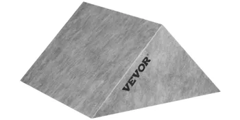 VEVOR tile shower seat with an angled, gray, triangular design featuring the VEVOR logo.