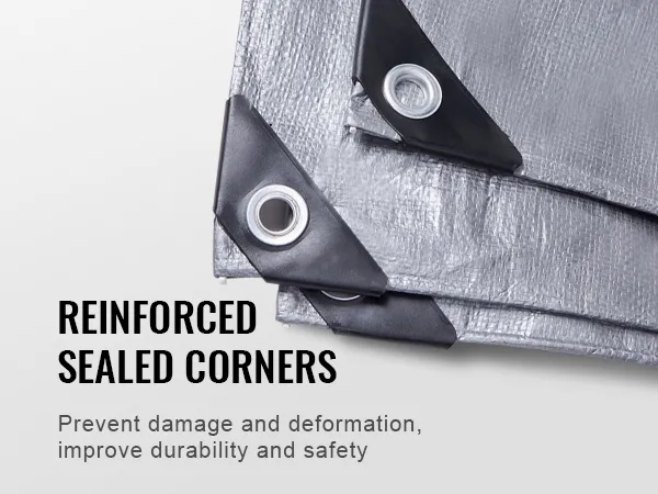 VEVOR tarp waterproof with reinforced sealed corners for enhanced durability and safety.