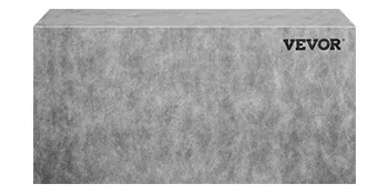 gray VEVOR tile shower seat with a simple rectangular design and the VEVOR logo in the top right corner.