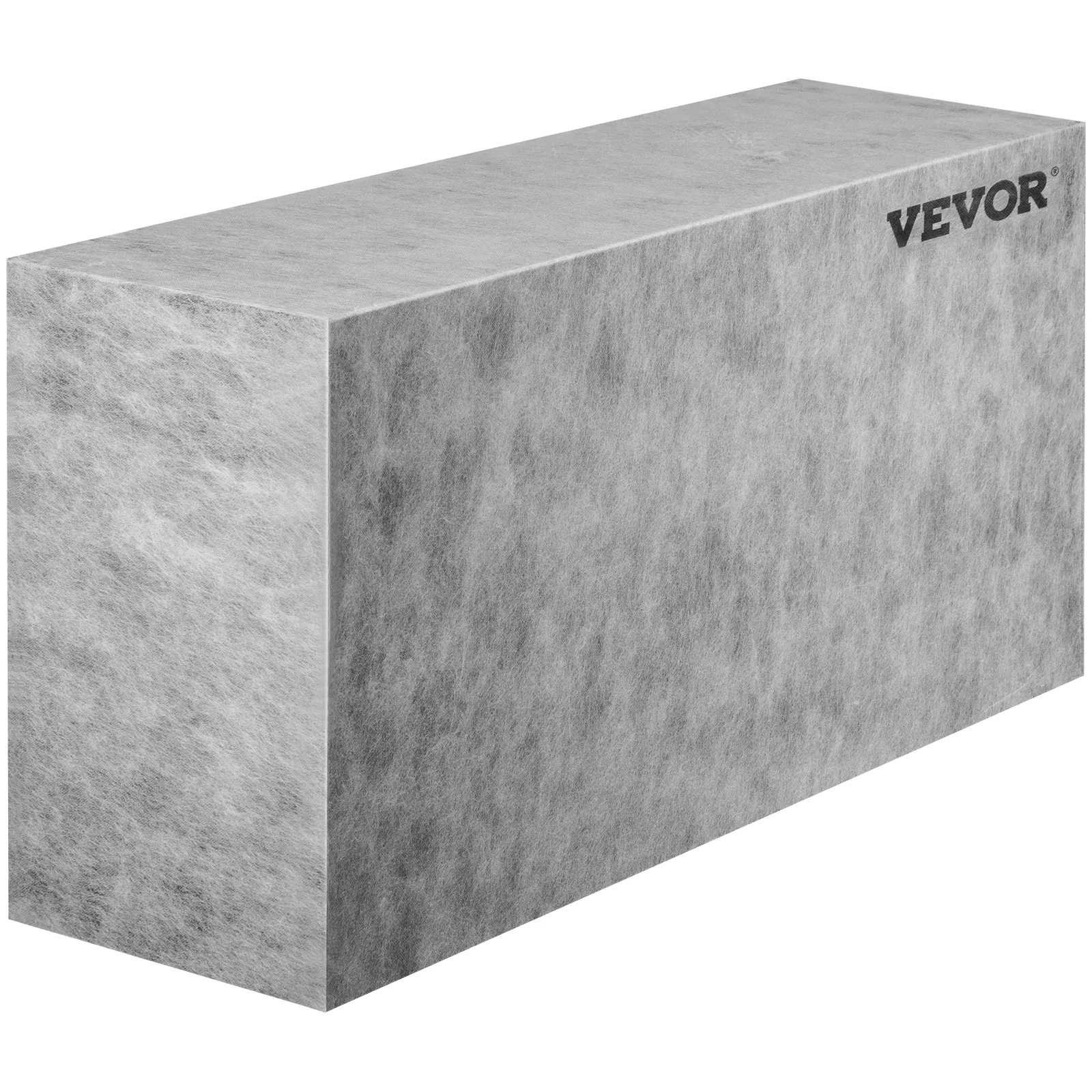 gray rectangular VEVOR tile shower seat with textured surface.
