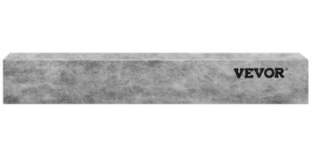 Bordillo de ducha VEVOR gris con superficie texturizada y logotipo VEVOR negro en el lado derecho.