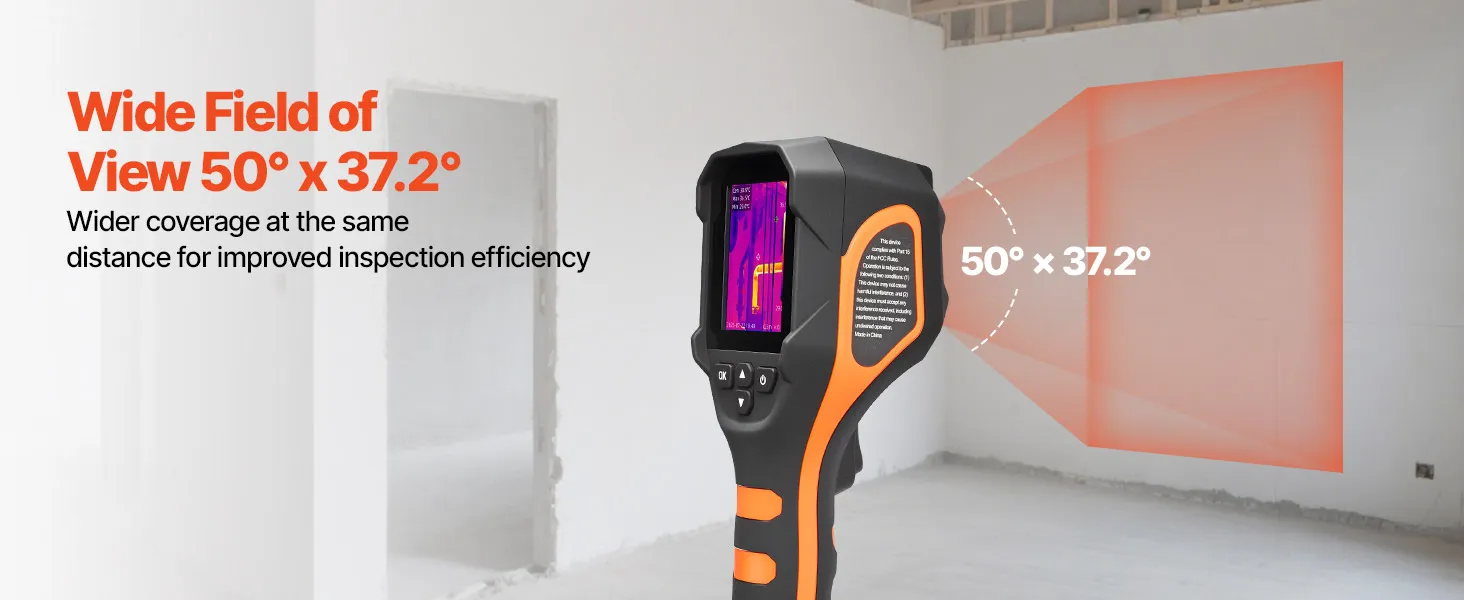 VEVOR Thermal Camera, 320 x 240 TISR Super Resolution, Thermal Imaging Camera with 2MP Visual Camera, 160 x 120 IR Resolution, 25 HZ Refresh Rate, -4°F to 1022°F, 4 Image Modes & 6 Color Palettes