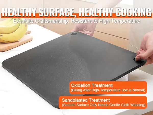 VEVOR pizza steel for healthy cooking, exquisite craftsmanship, high-temperature resistant surface