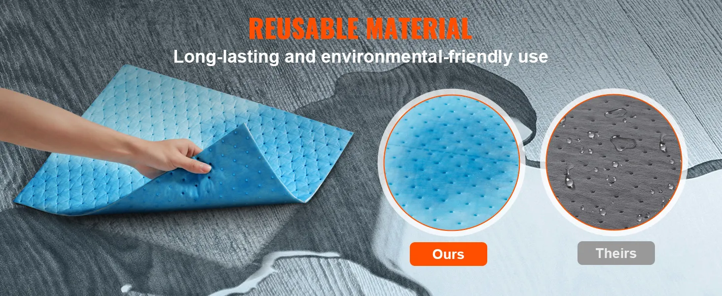 wiederverwendbare, langlebige VEVOR Saugpads für den umweltfreundlichen Einsatz auf grauem Untergrund mit Kontrasteinsätzen.