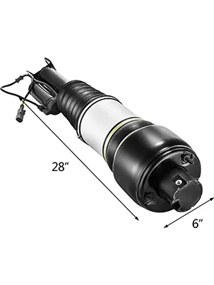 Suspensión neumática VEVOR mercedes, pieza en blanco y negro, 28" de largo, 6" de ancho.