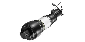 Suspensión neumática Mercedes VEVOR negra y plateada, diseño cilíndrico, adecuada para uso en vehículos.