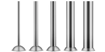 VEVOR sausage stuffer stainless steel nozzles in various sizes.