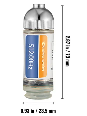 Localizador de drenaje VEVOR, transmisor inalámbrico de 512 Hz, 2,87 x 0,93 pulgadas.