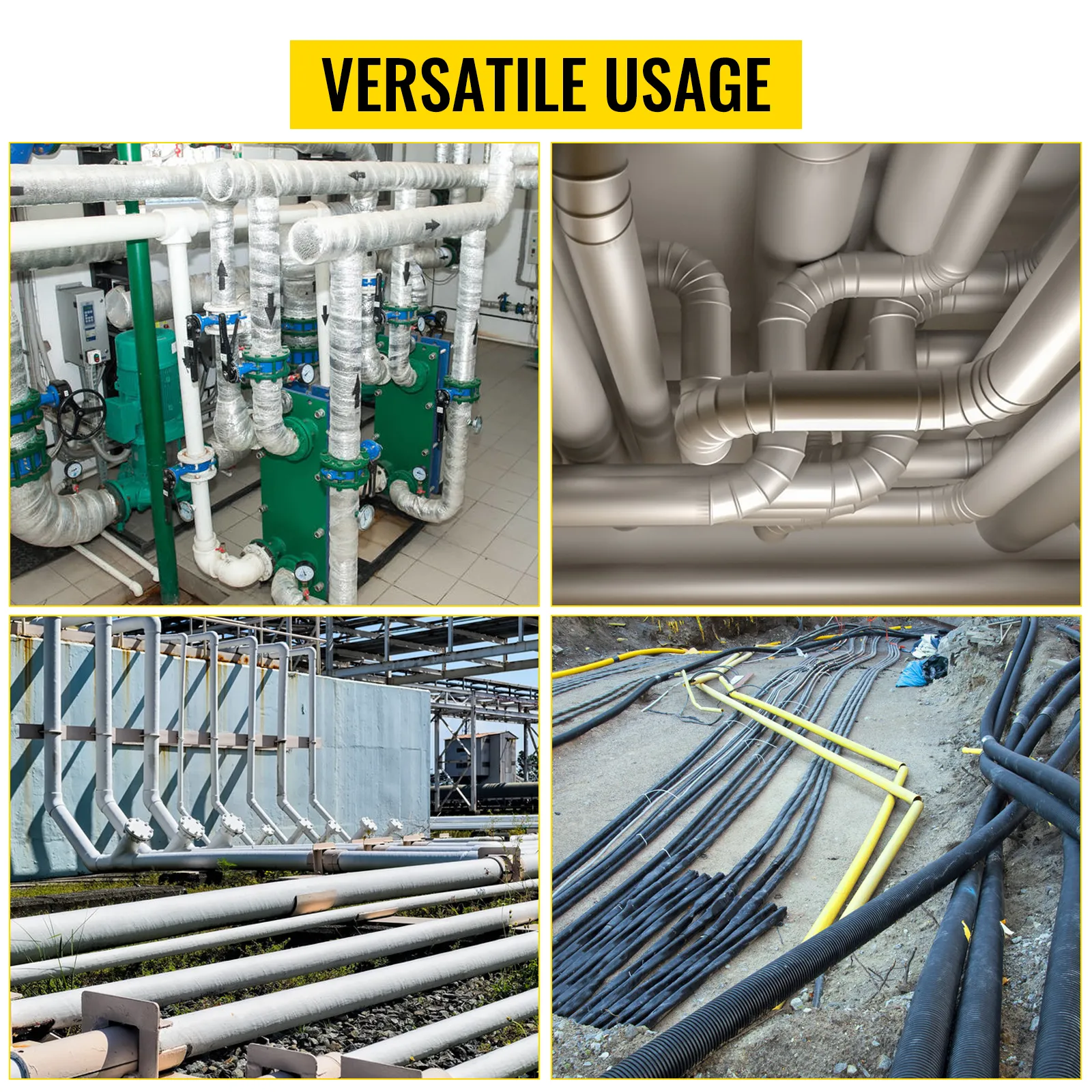 Instalaciones de tuberías que demuestran un uso versátil de la eficacia de la cámara de alcantarillado VEVOR.