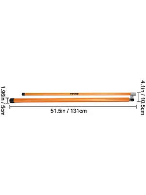 orange VEVOR truck height measuring stick, 51.5 inches collapsed length.