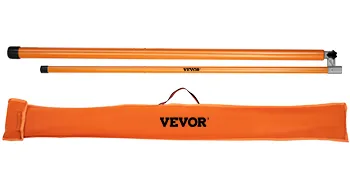 VEVOR truck height measuring stick with carrying bag and two orange measuring poles.