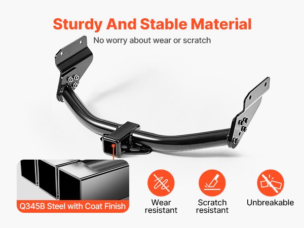 VEVOR Class 3 Trailer Hitch, 2-Inch Receiver, Compatible