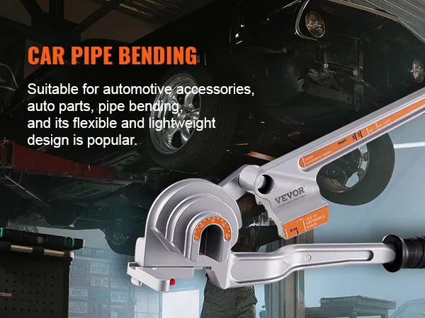 VEVOR pipe tube bender for car pipe bending, suitable for automotive accessories and auto parts.