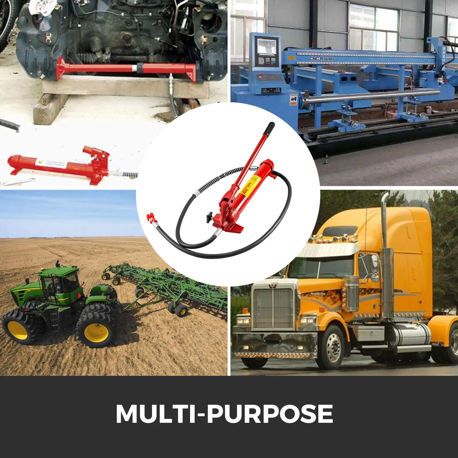 VEVOR porta power kit for automotive, cnc, agricultural, and truck repair tasks. multi-purpose.