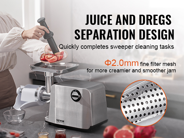 VEVOR Electric Tomato Strainer, 700W Tomato Sauce Maker Machine