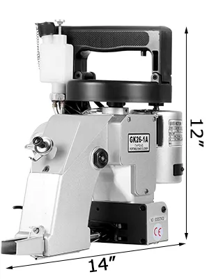 Máquina cerradora de bolsas VEVOR, 14" x 12", compacta y duradera.