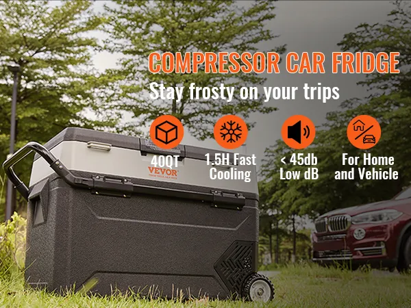 Réfrigérateur De Voiture 7,5 L – Double Mode Froid/chaud (12V) – Portable Pour Camping, Voyage – Silencieux, Faible Consommation