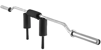 VEVOR Sicherheits-Kniebeugenstange mit gepolsterten Schulterstützen und ergonomischem Design.