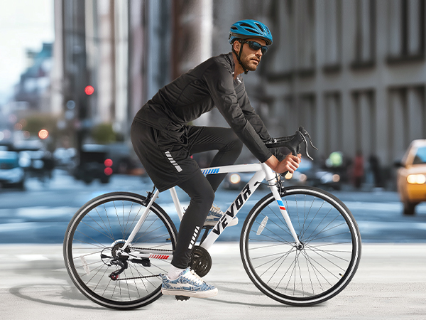 VEVOR 21 Speed Road Bike – 700x25C Wheels, 67 x 18 x 37 Inch