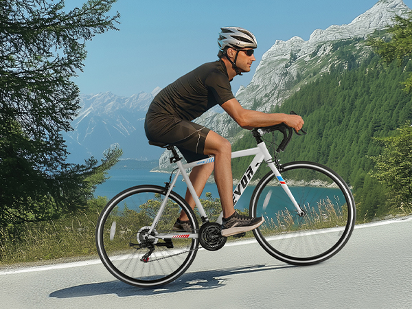 VEVOR 21 Speed Road Bike – 700x25C Wheels, 67 x 18 x 37 Inch