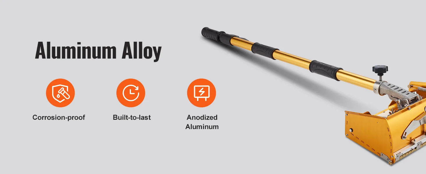 VEVOR drywall flat box handle in anodized aluminum, corrosion-proof, built-to-last.