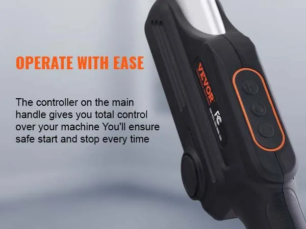 VEVOR drywall sander controller on handle for easy operation and safe start/stop, operate with ease.