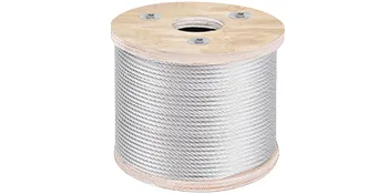wooden spool of VEVOR stainless steel cable railing.