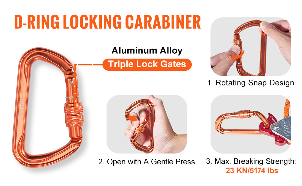 Stahldrahtkern-Flipleine Mit Karabiner – 3,6 M, 12 Mm Durchmesser, Verstellbar & Schnittfest Für Baumklettern & Höhensicherung