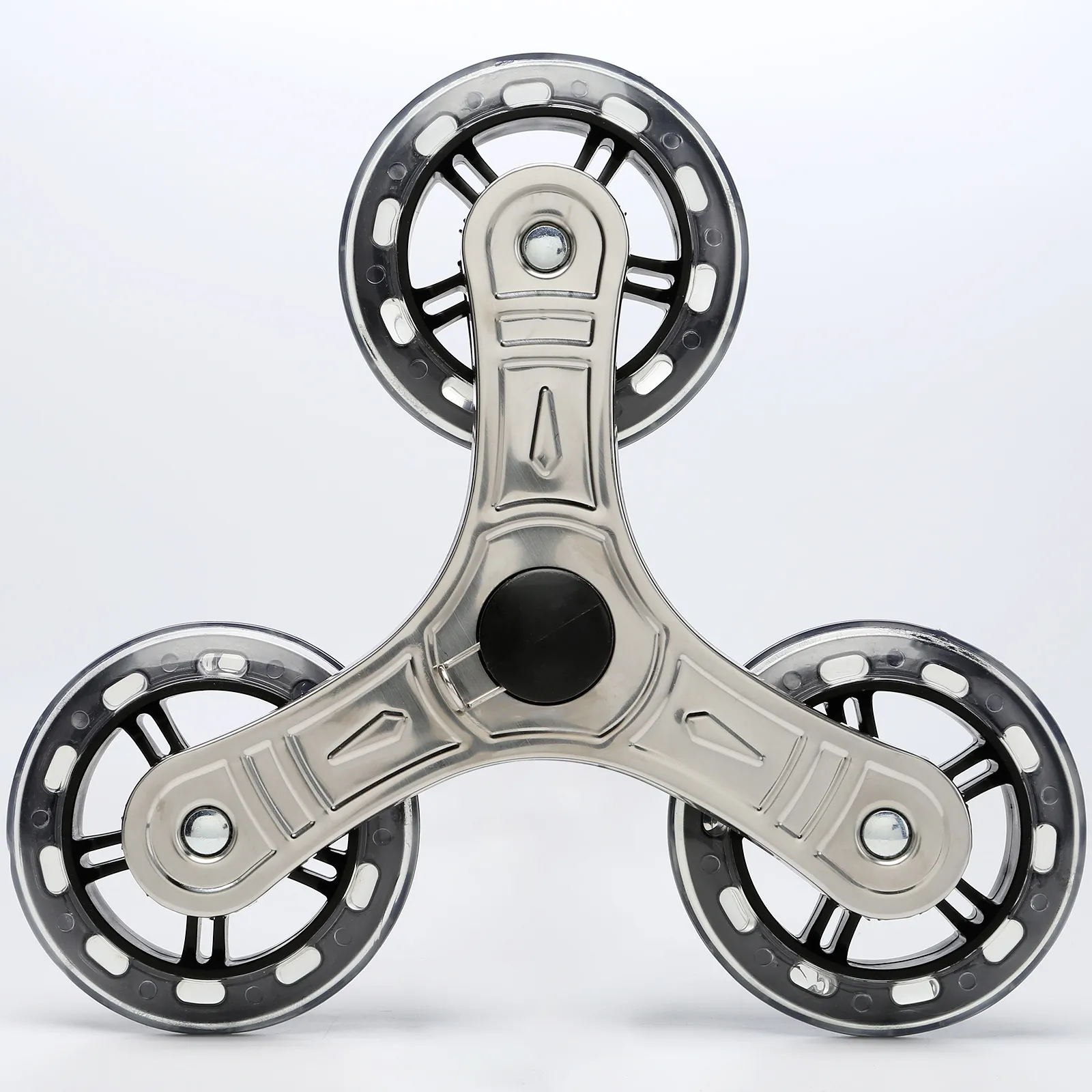 VEVOR stair climbing cart wheel assembly with three rotatable wheels in metallic finish.