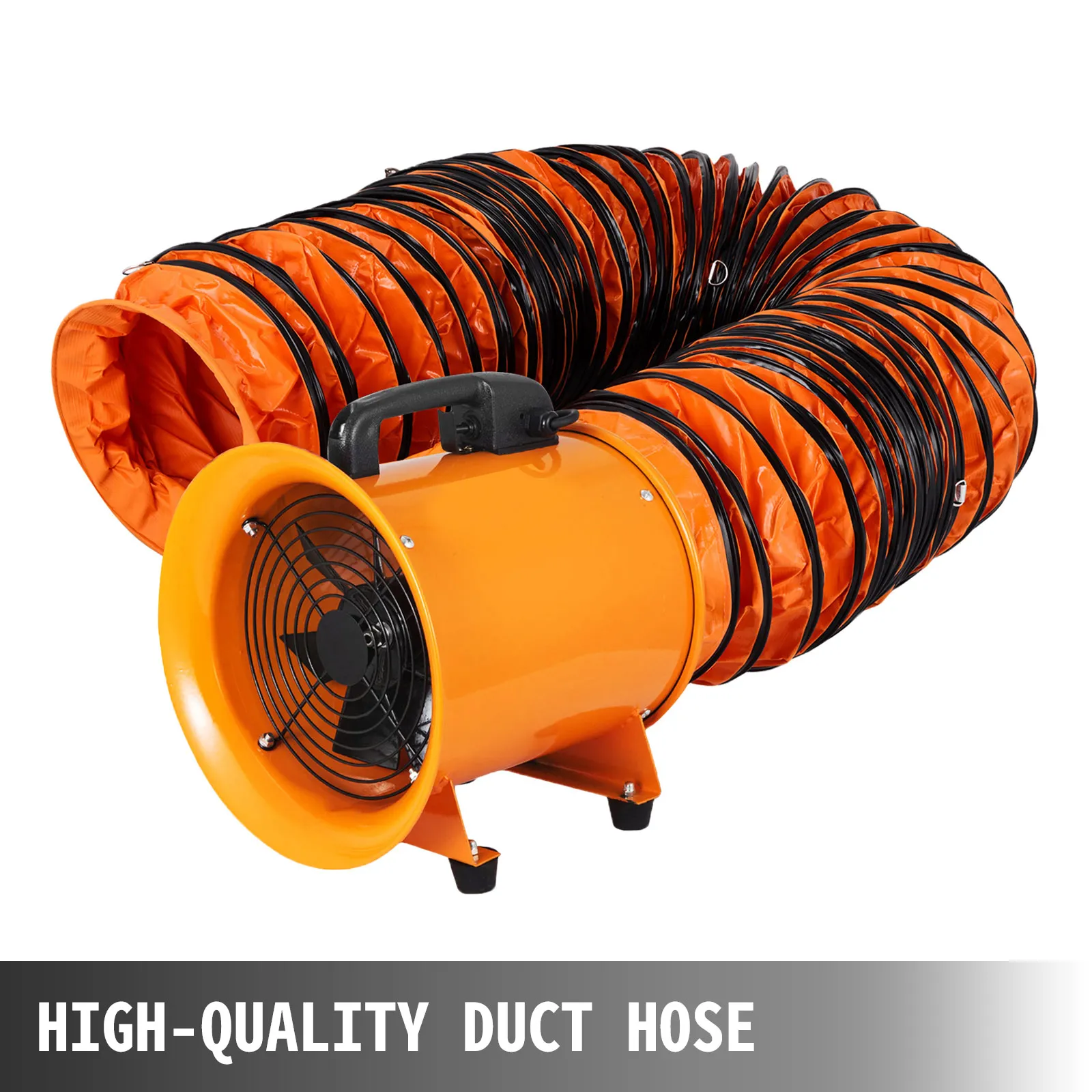 VEVOR portable extractor fan with high-quality orange duct hose.