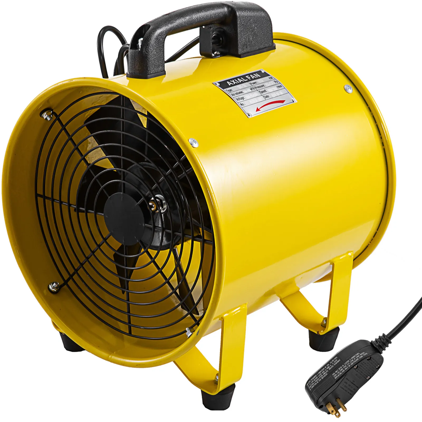 Extractor Fan Motor Rotation 12'' Extractor Fan Blower 2 Speed 520w 1900/2800r/min High Rotation Air ...